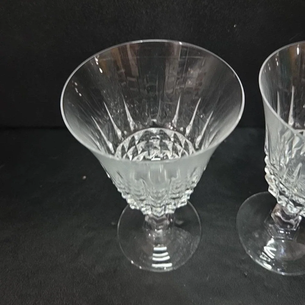Cristal d'Arques Durand Sherry Glasses, Set of 2, Vintage Elysee‎ Taille Design